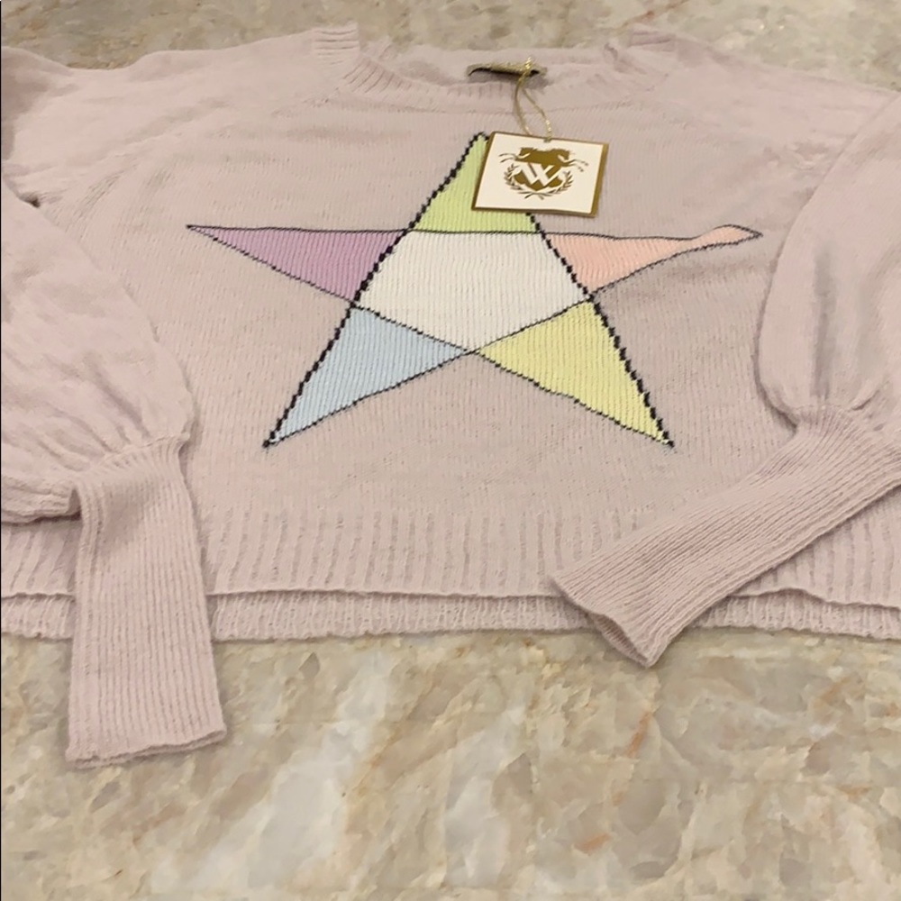 NWOT WILDFOX Star of David Sweater!